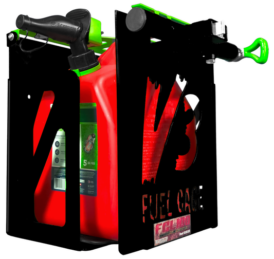⛽ Fuel Cage FCL100 (Blackout Edition): Revolutionize Your Gas Can Organization - Restocking February 2024! ⚙️ - TrailerRacks.com