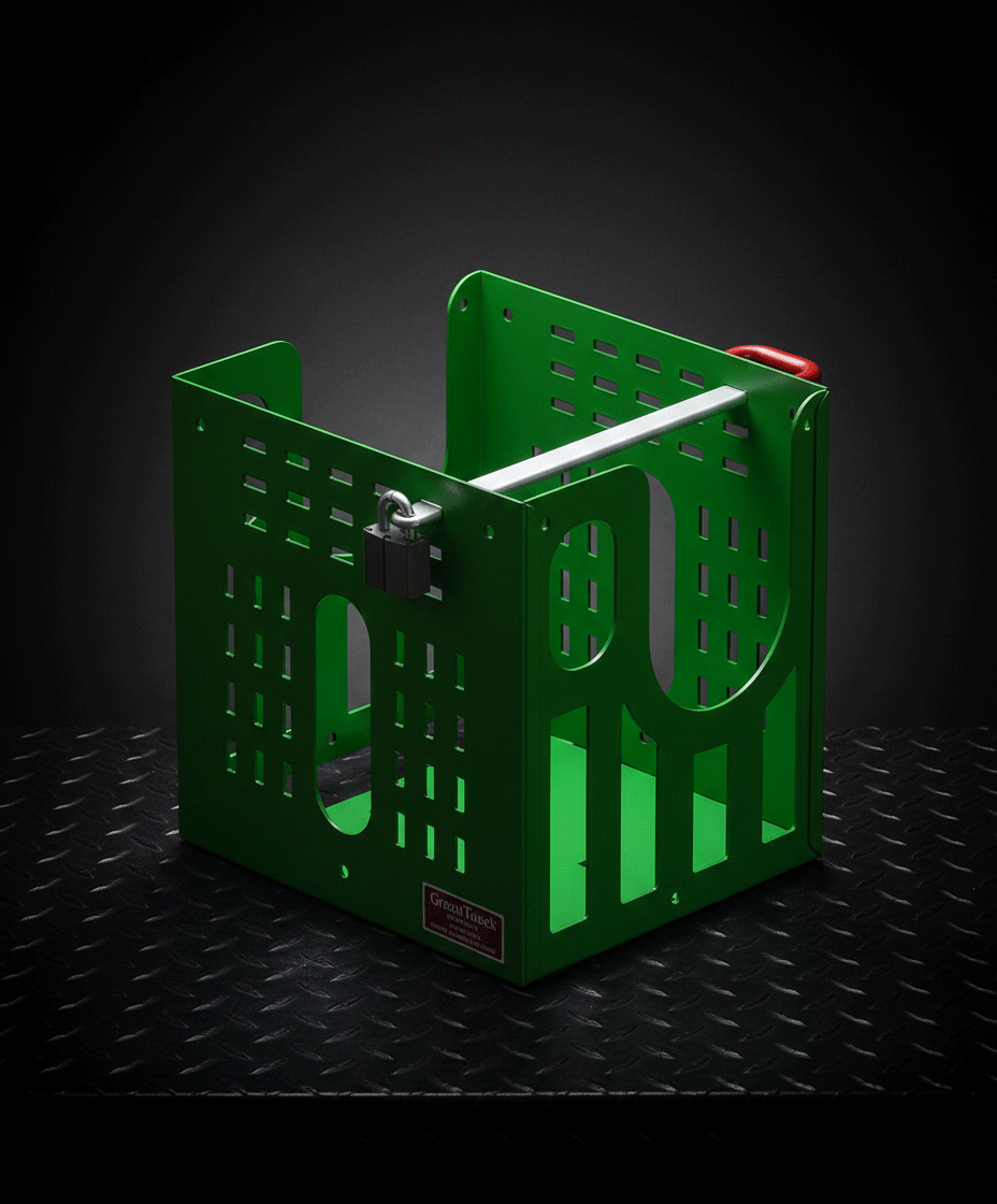 BJ040 | Power Tool Lockable Rack | Professional Utility Storage