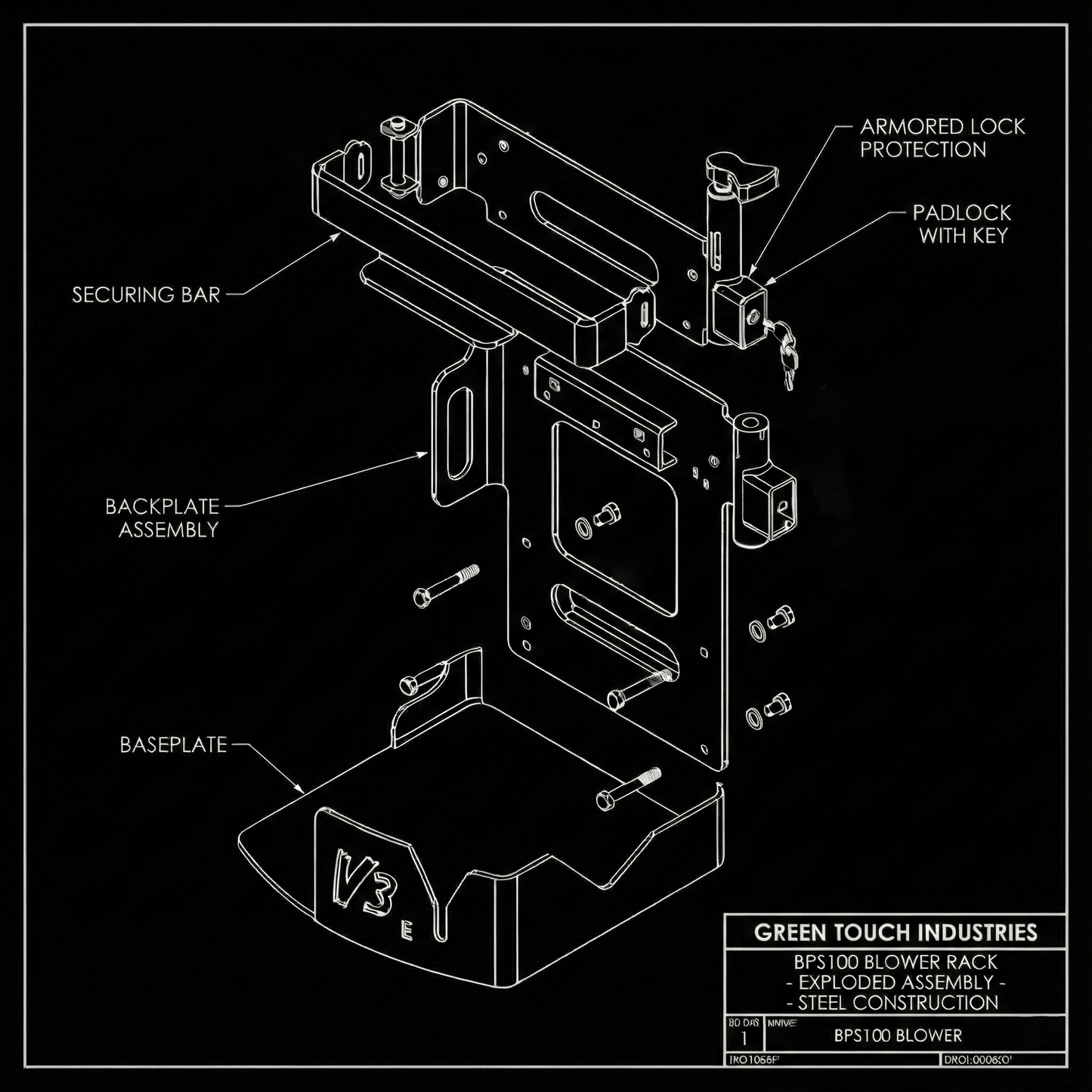 Scratch & Dent | Xtreme Pro Series Lockable Backpack Blower Rack