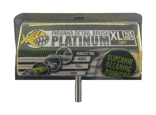 Mango telescópico con cepillo de 5 lados | Serie Piraña | POL001