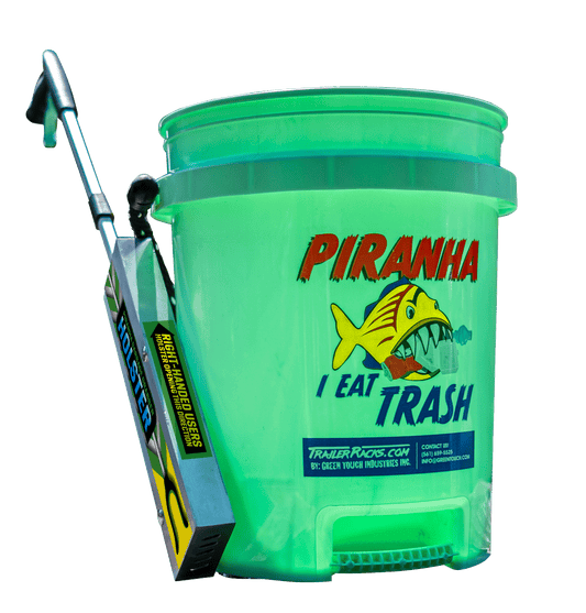Piranha Series Magnetic Mower Caddy & Debris Grabber | Piranha Series (MMC100-GRE) - TrailerRacks.com