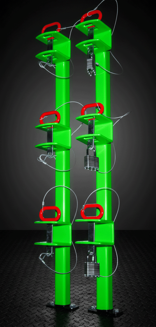 Scratch & Dent | Classic Series 3-Place Trimmer Rack for Open Trailers | Green Touch Industries (LB012-SnD) - TrailerRacks.com