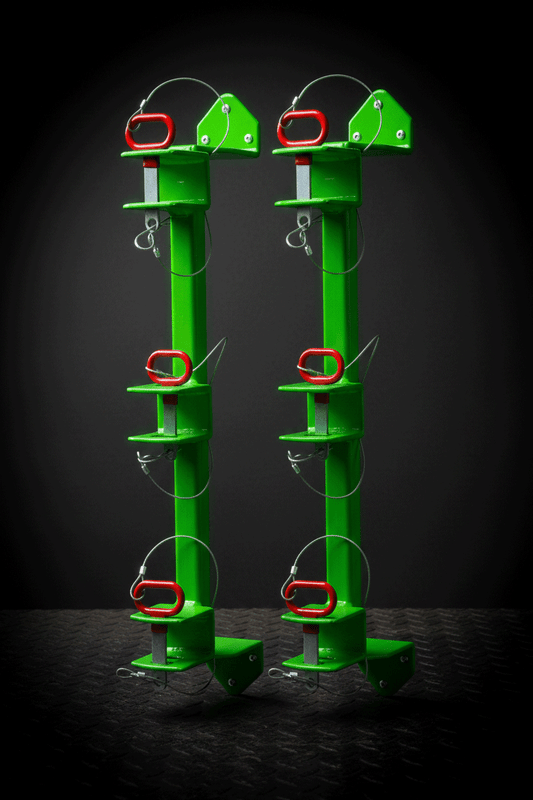 Scratch & Dent | Classic Series 3-Place Trimmer Rack for Enclosed Trailers | Green Touch Industries (LE015-SnD) - TrailerRacks.com