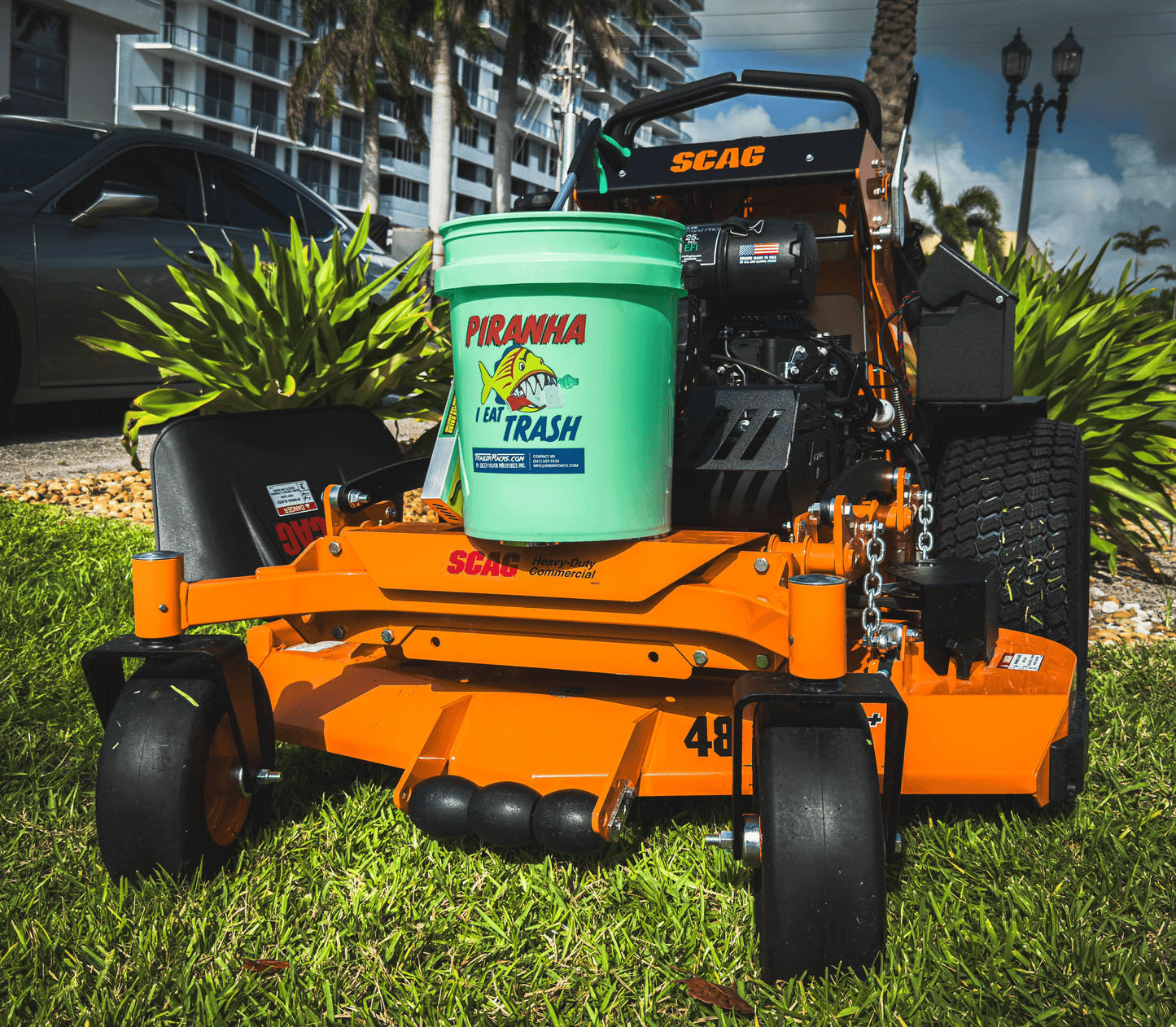 Magnetic Mower Caddy w/ Grabber | MMC100