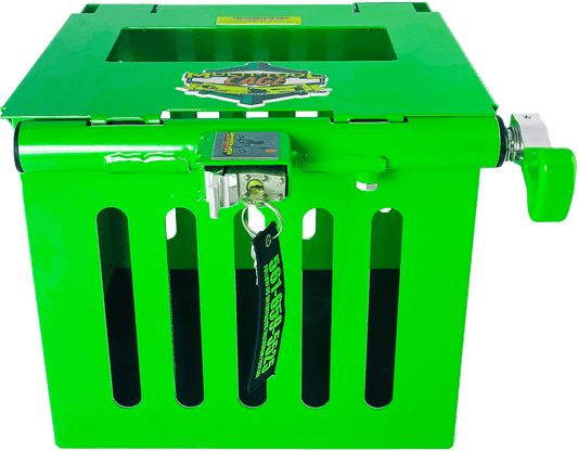 Scratch & Dent | Xtreme Pro Series Lockable Multi-Purpose Security Cage | Green Touch Industries (MTC100-GRE-SnD) - TrailerRacks.com