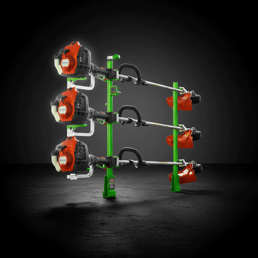 Scratch & Dent | Xtreme Pro Series 3-Place Lockable Trimmer Rack | Xtreme Pro Series (XB103-GRE-SnD) - TrailerRacks.com