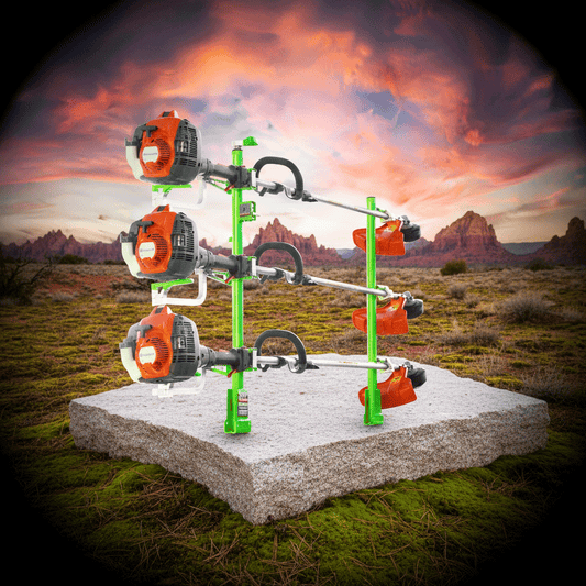 3-Trimmer Rack w/ Armored-Lock Protection | XB103