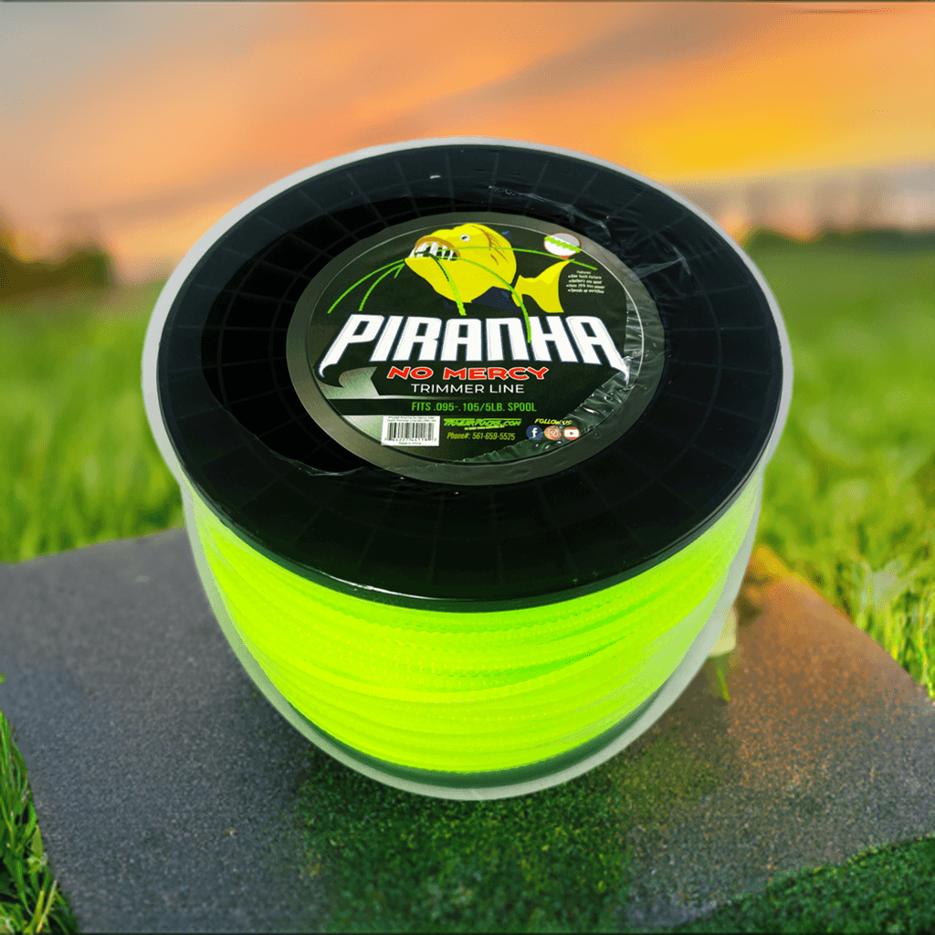 Aggressive 0.095-0.105 Sawtooth Trimmer Line | Piranha Series | PTL105 | 5 LB Spool - TrailerRacks.com