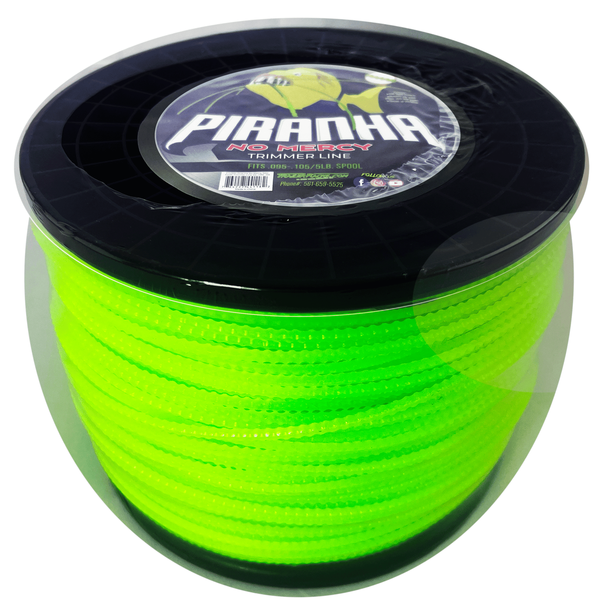 0.095-0.105 Sawtooth Trimmer Line | Piranha Series | PTL105 | 5 LB Spool - TrailerRacks.com