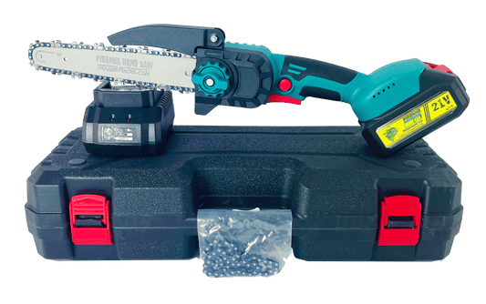 Battery-Powered Mini Chainsaw | Piranha Series | PHP21 - TrailerRacks.com