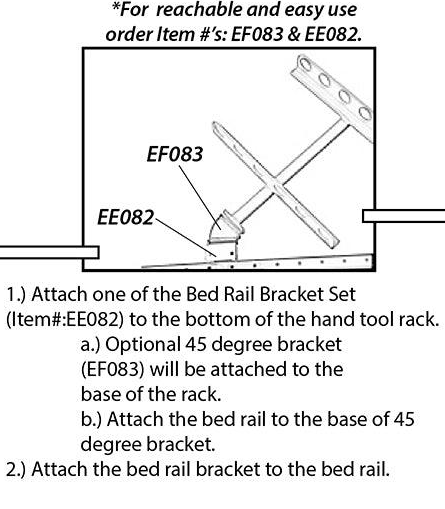 Large Hand-Tool Rack | Open-Trailers | Classic Series | TA051 - TrailerRacks.com