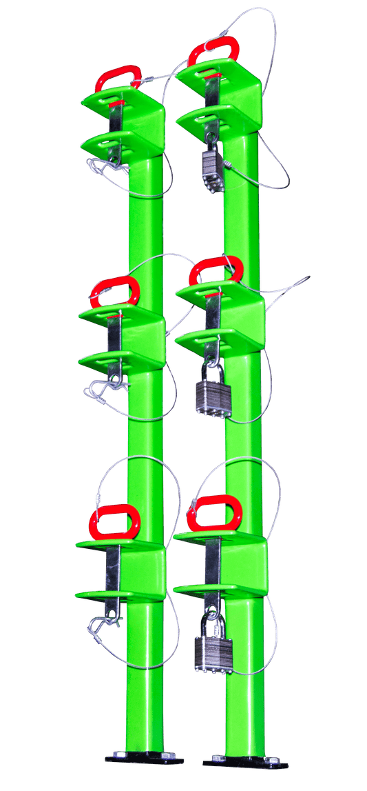 3-Position Trimmer Rack | Open-Trailer | Classic Series | LB012 - TrailerRacks.com