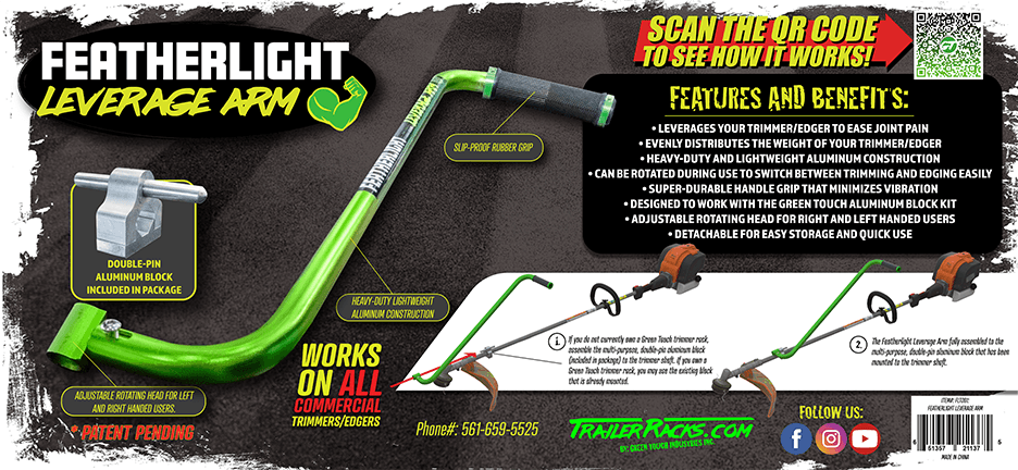 Leverage Arm | Featherlite Series | FLT001 - TrailerRacks.com