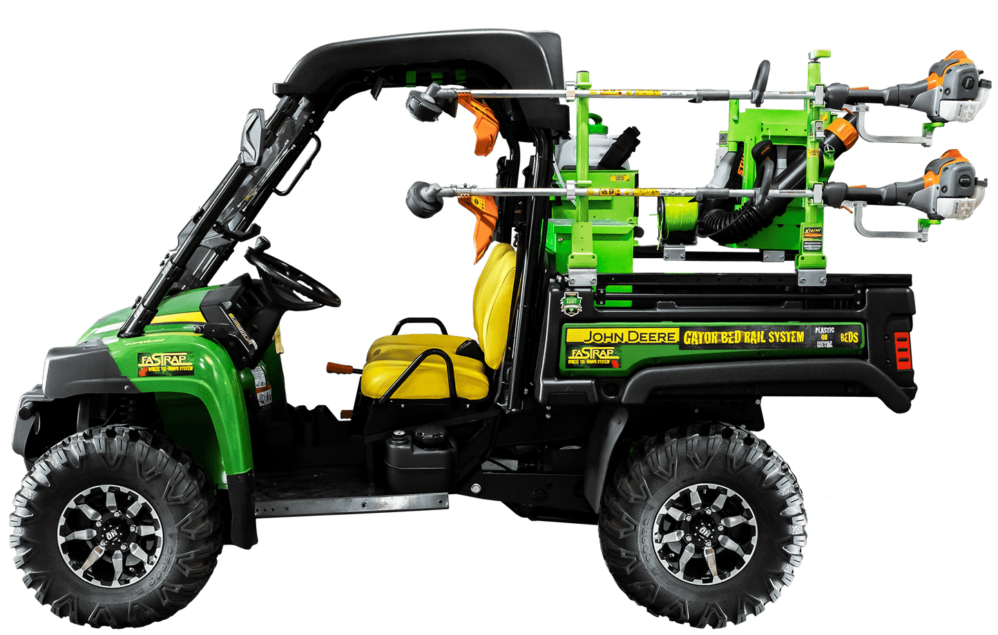 UTV Bed-Rail System | John Deere Gator | Universal Series | RA101 or RBP204 - TrailerRacks.com