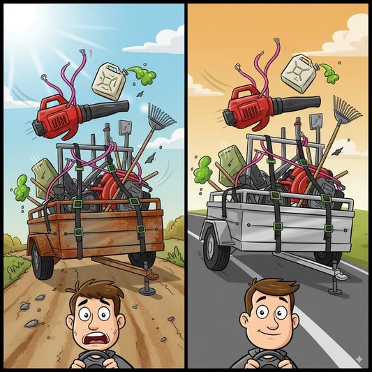 Beyond Bungee: Why Proper Wheel Tie-downs Are Crucial for Trailer Safety & Equipment Protection