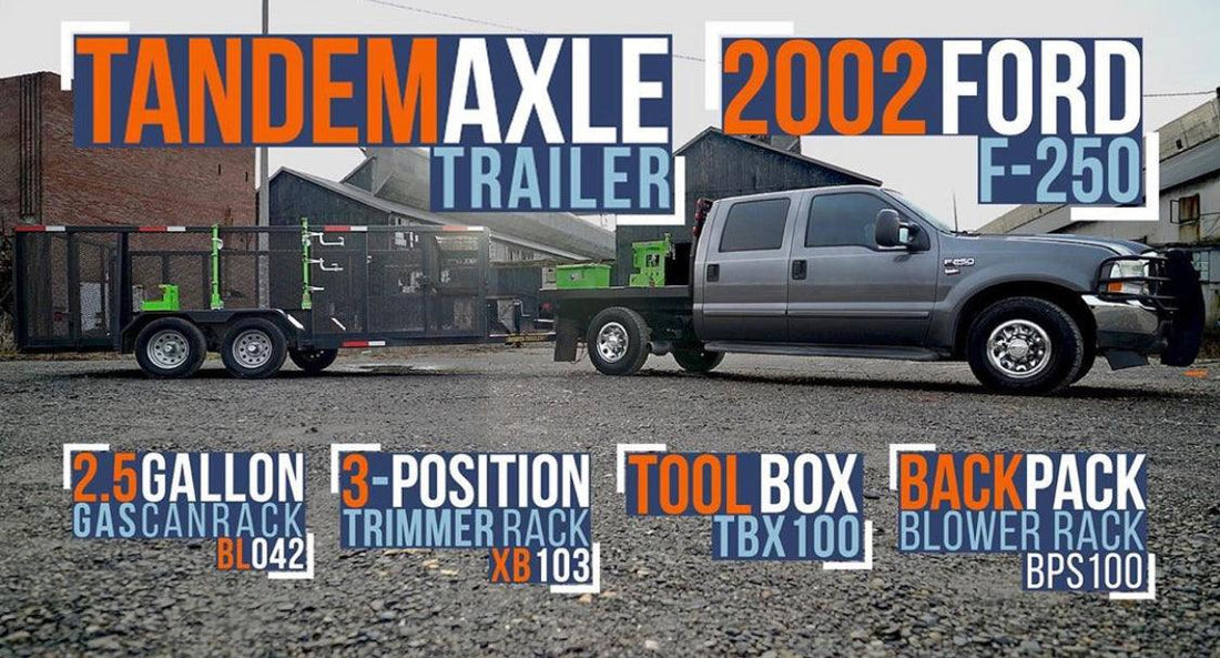 Green Touch Racks and Ford F-250/Tandem Axle Open Trailer Giveaway! - TrailerRacks.com