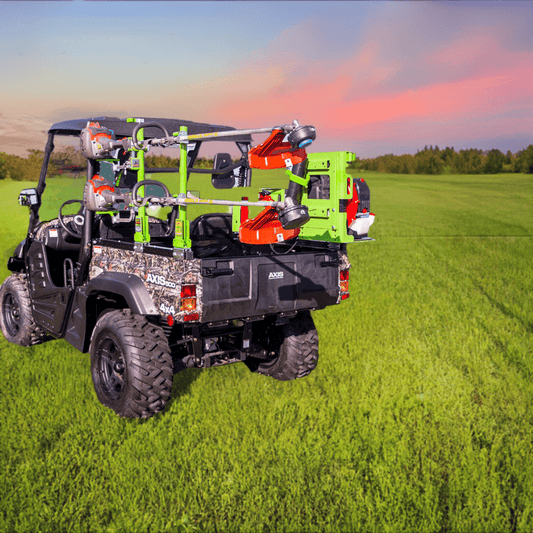 Maximizing Landscaping Efficiency: Unleashing the Power of Lowe's Axis 500 UTV and Green Touch Industries' RD104 Bed-Rail System - TrailerRacks.com