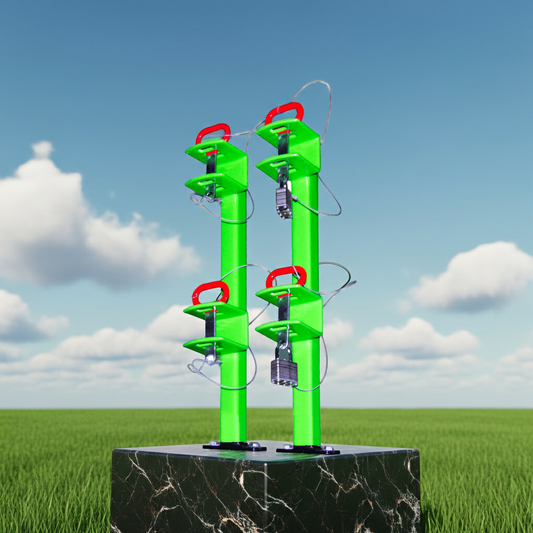 Estante para recortadora de 2 posiciones | Tráiler abierto | Serie Clásica | LA011 