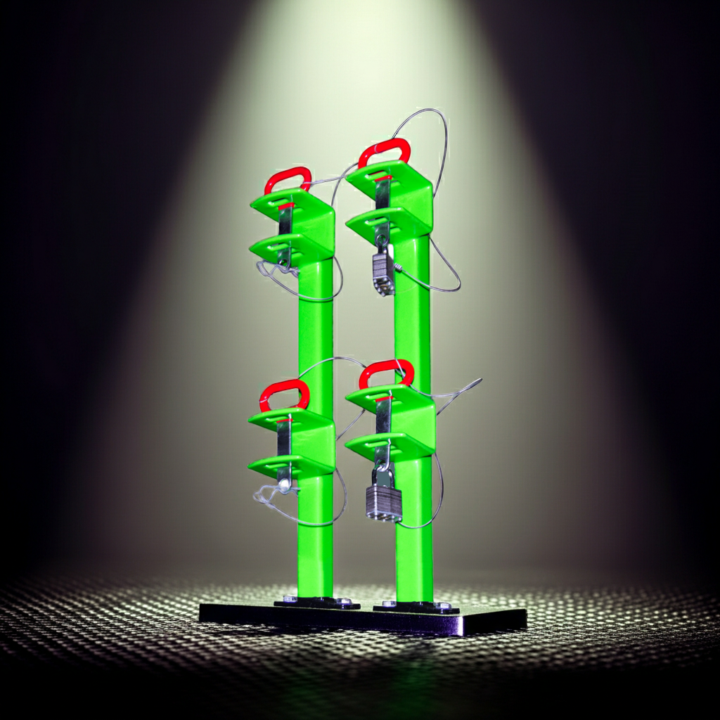 2-Trimmer Lockable Rack for Open Trailers | LA011