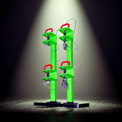 2-Trimmer Lockable Rack for Open Trailers | LA011