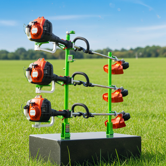 3-Trimmer Rack w/ Armored-Lock Protection | XB103