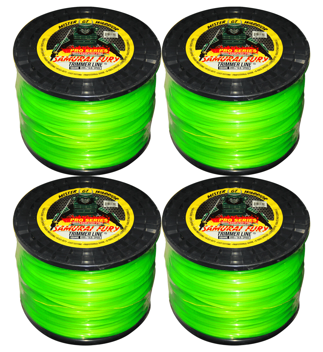 Balanced 0.095 Square-cut Trimmer Line | Samurai Fury | TL500 | 5 lb Spool