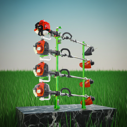 4-Trimmer Rack w/ Armored-Lock Protection | XC104