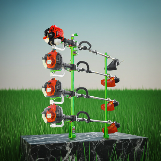 4-Trimmer Rack w/ Armored-Lock Protection | XC104