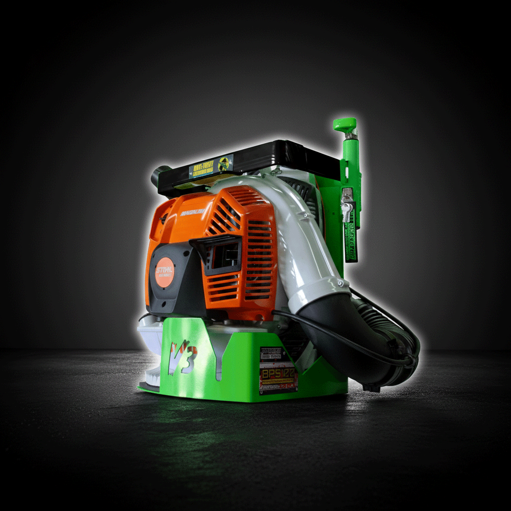 Backpack Blower Rack w/ Armored-Lock Protection | BPS100