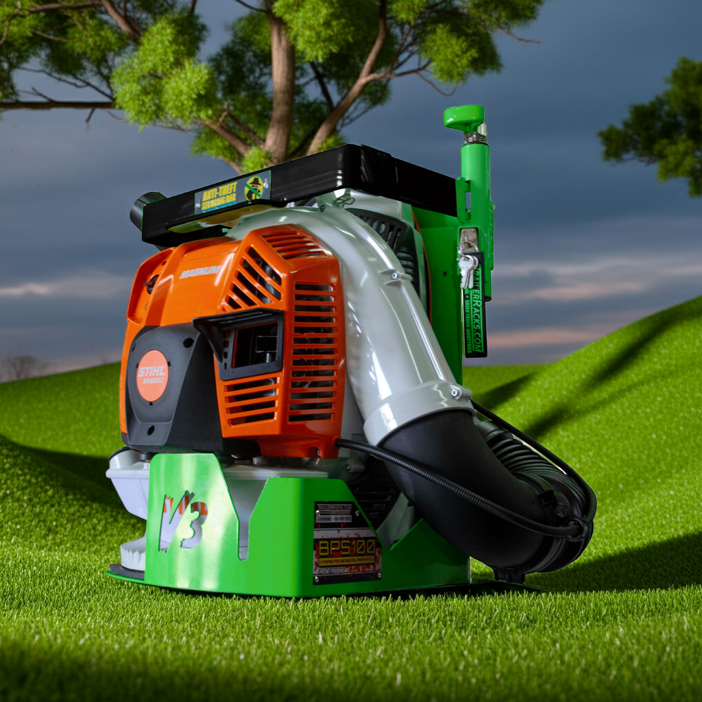 Backpack Blower Rack w/ Armored-Lock Protection | BPS100