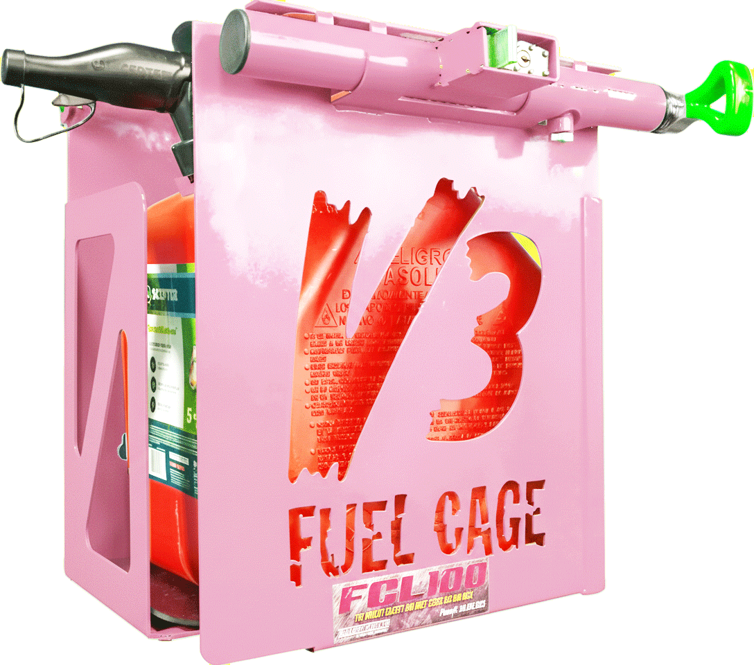 Fuel Can Cage w/ Armored-Lock Protection | FCL100 - FCS200
