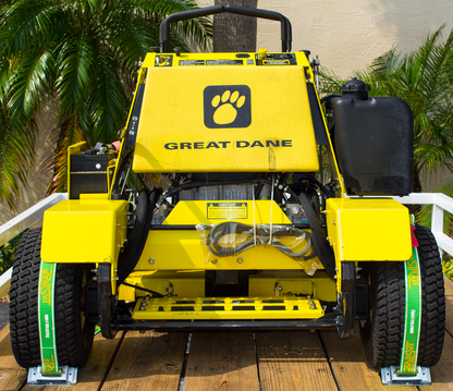 Load Securement Fastrap® Mower Wheel Tie-Down System