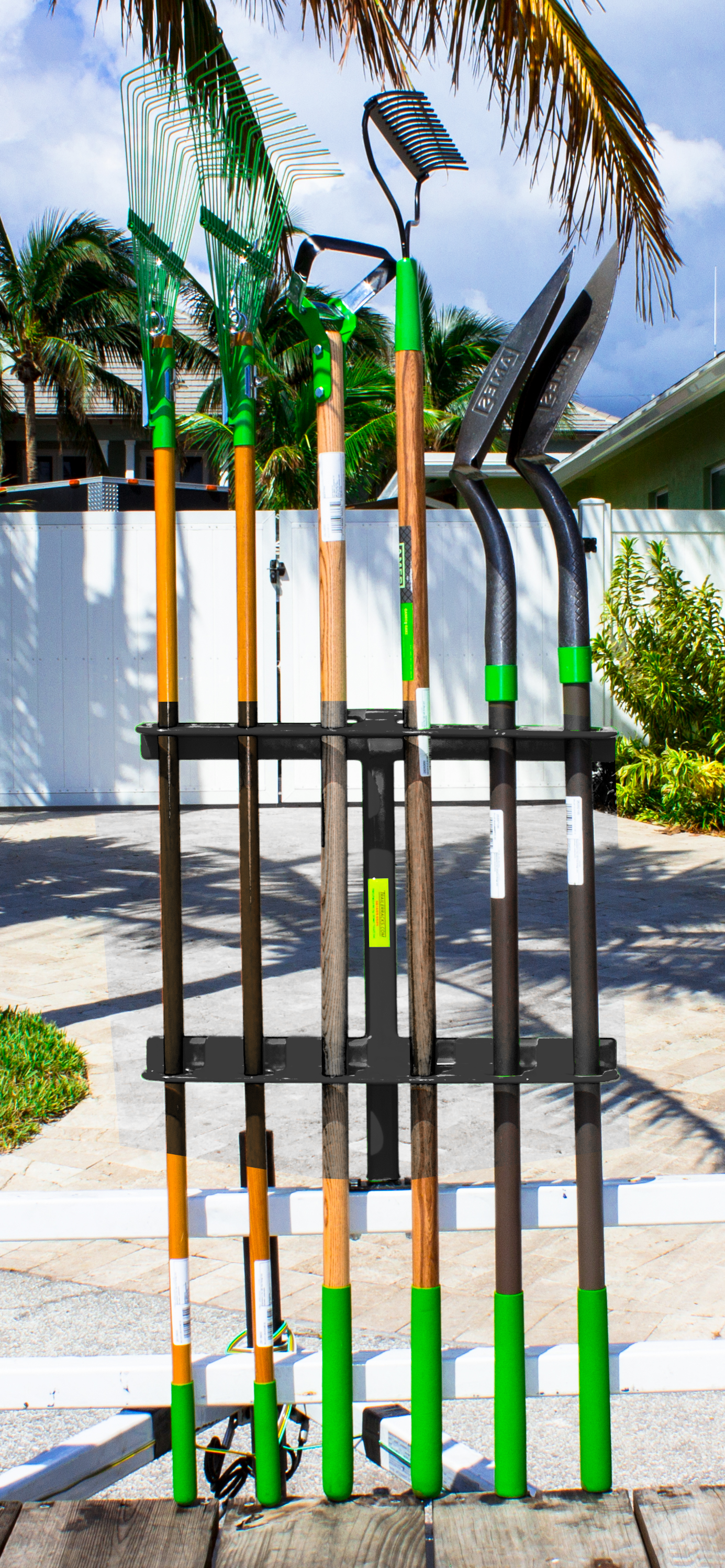 Classic Series Hand Tool Rack for Open Landscape Trailers