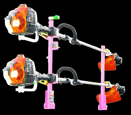 2-Trimmer Rack w/ Armored-Lock Protection | XA102