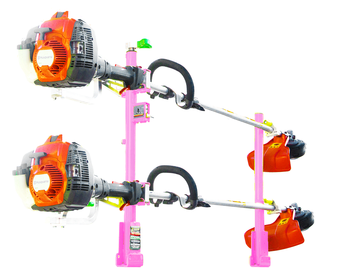 2-Trimmer Rack w/ Armored-Lock Protection | XA102