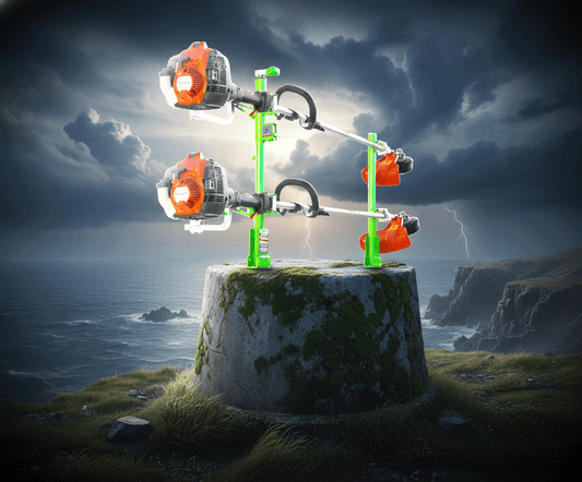 2-Trimmer Rack w/ Armored-Lock Protection | XA102