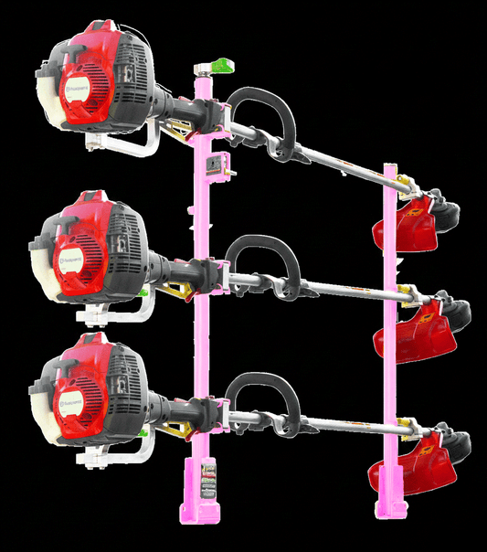 3-Trimmer Rack w/ Armored-Lock Protection | XB103