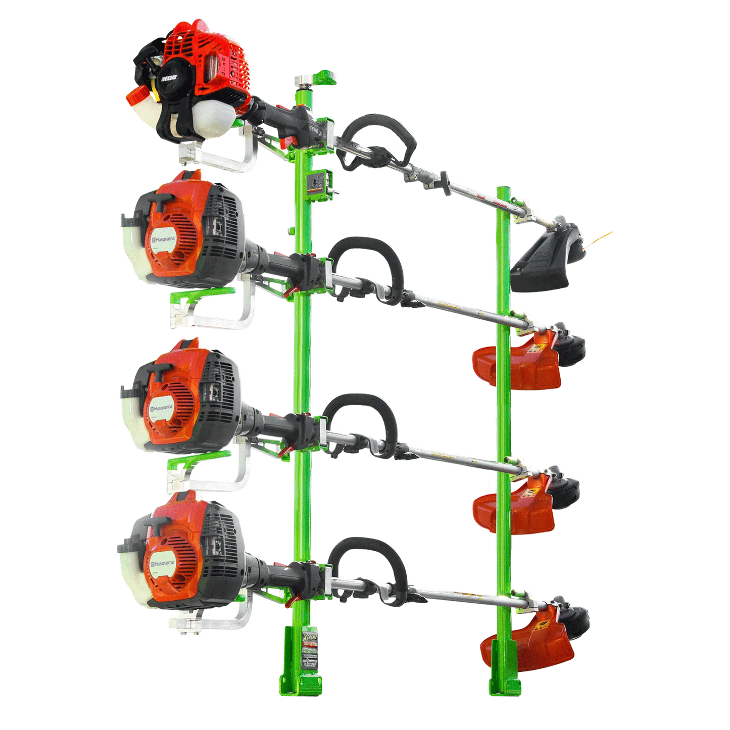 Xtreme Pro Series 4-Place Lockable Trimmer Rack