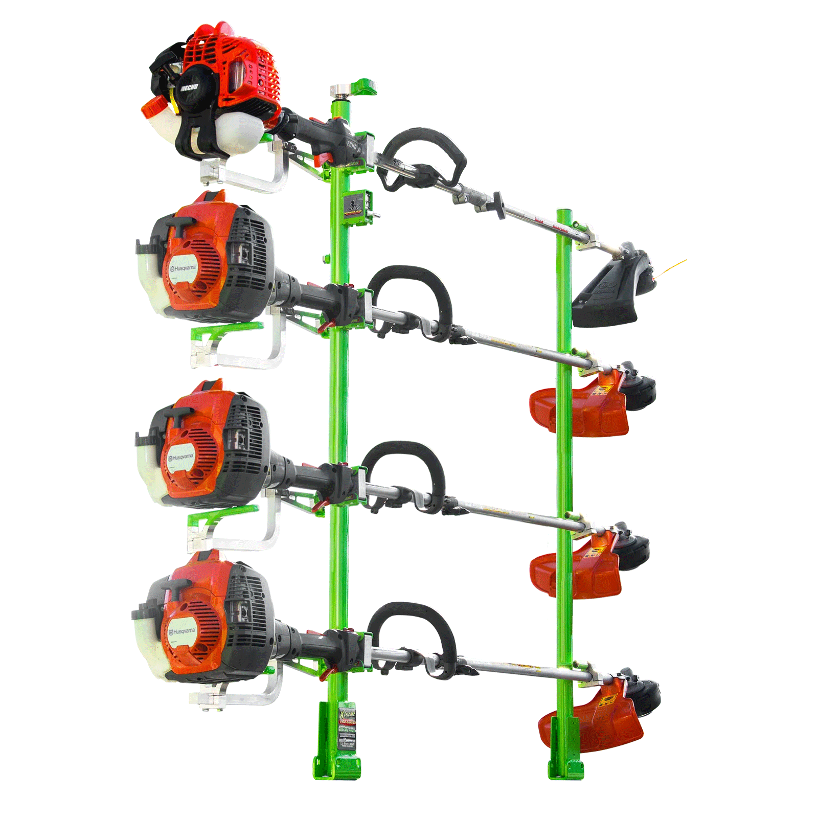 Lockable 4-Place Trimmer Rack | Xtreme Pro Series – TrailerRacks.com