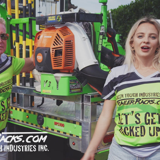 Backpack Blower Rack with Shielded Lock - Product Video