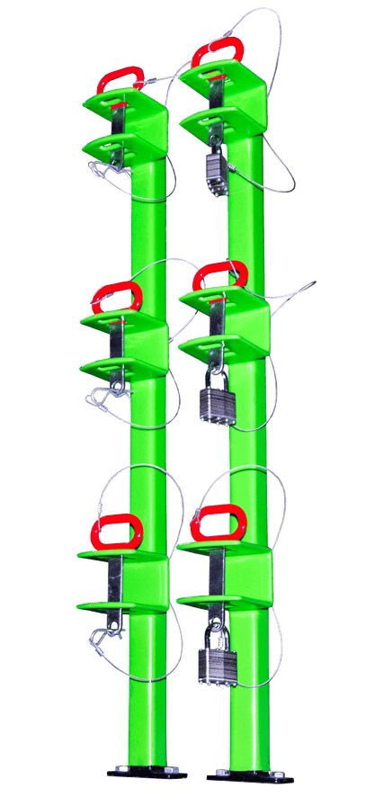 SCRATCH & DENT | 3-Position Trimmer Rack | Open-Trailer | Classic Series | LB012-SnD - TrailerRacks.com
