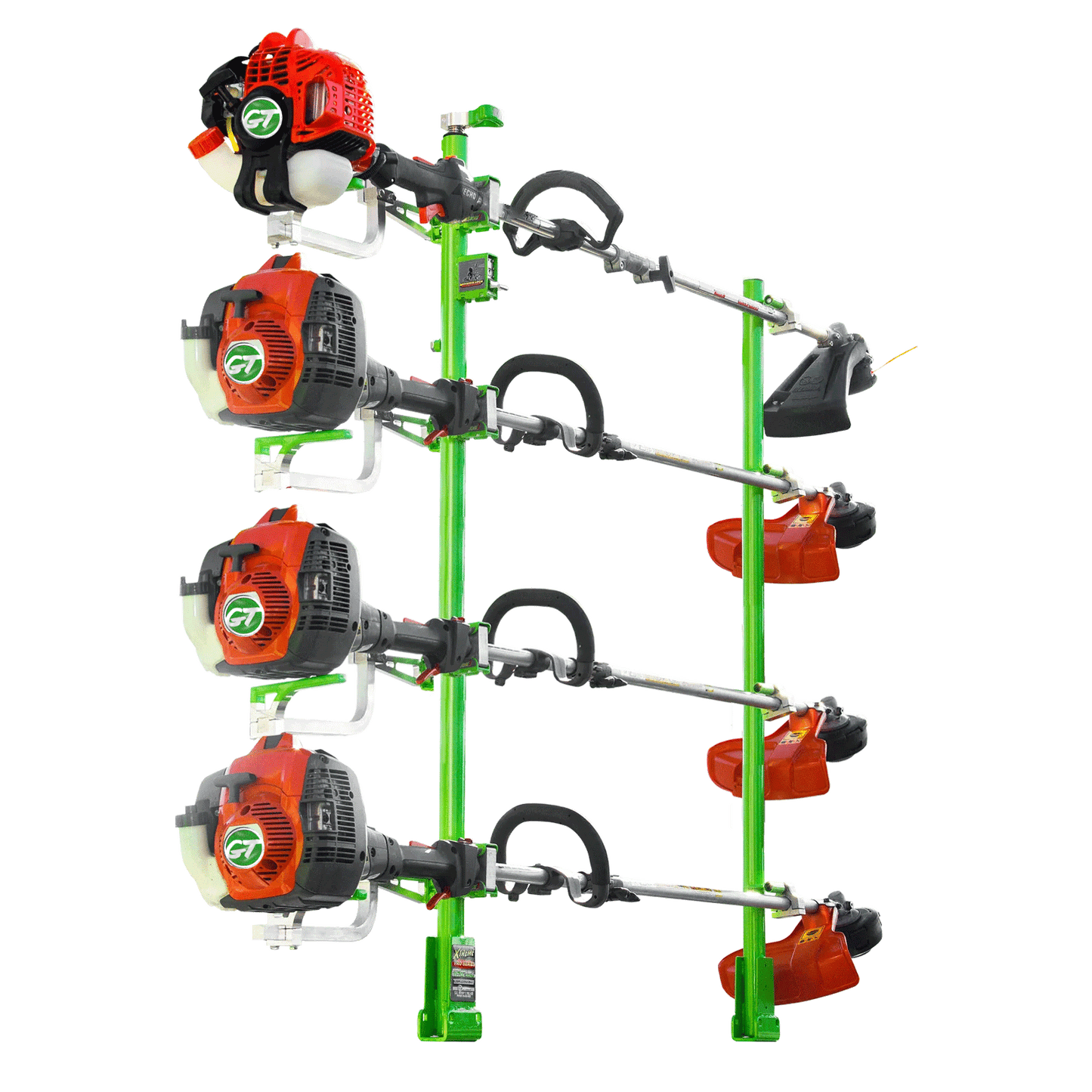 SCRATCH & DENT | 4-Position Trimmer Rack | Xtreme Pro Series | XC104-SnD - TrailerRacks.com