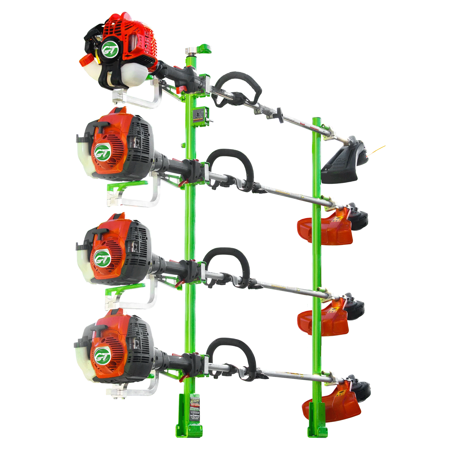 SCRATCH & DENT | 4-Position Trimmer Rack | Xtreme Pro Series | XC104-SnD - TrailerRacks.com