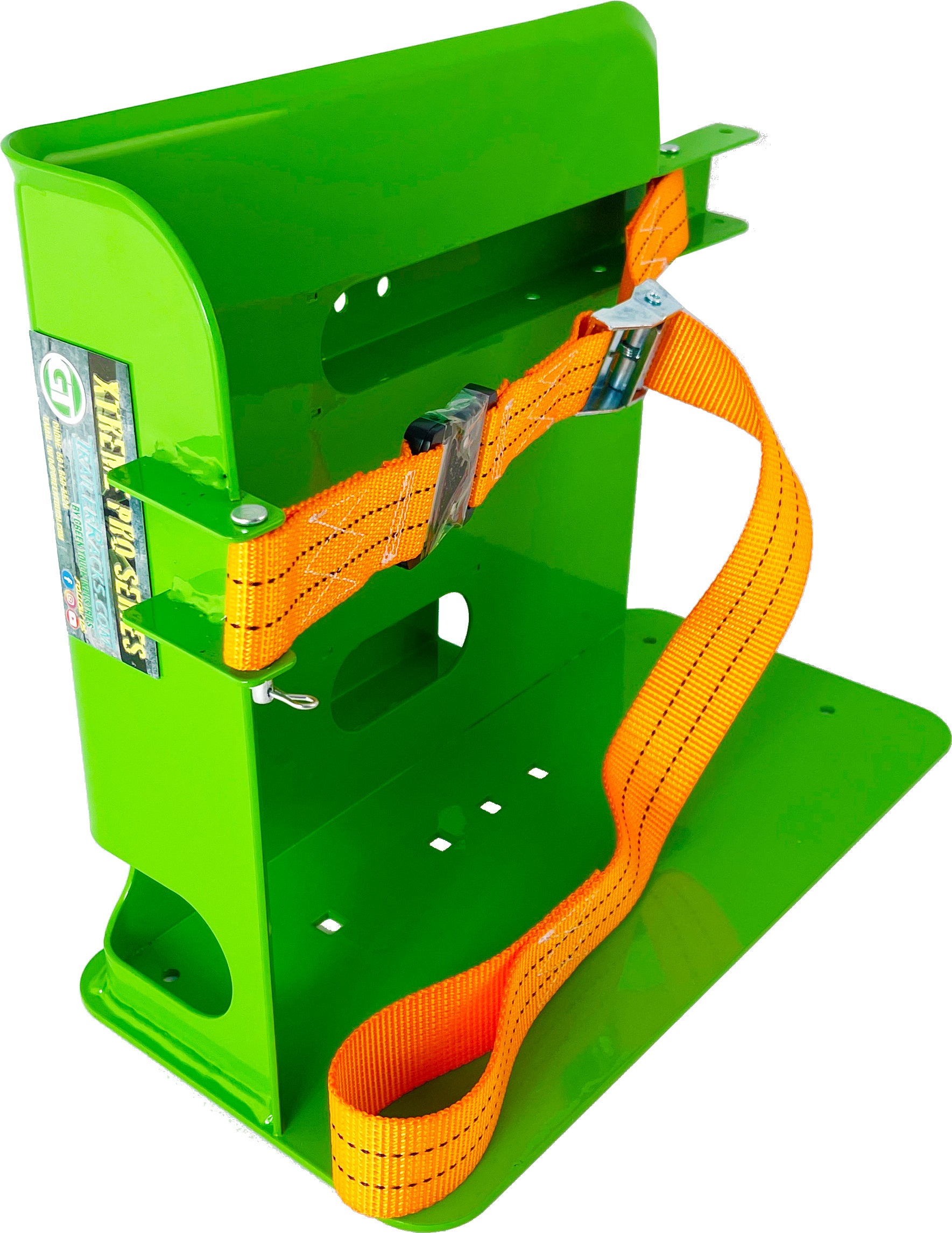 Classic Series Backpack Sprayer Rack for Trailers | Green Touch Industries (XF107-GRE) - TrailerRacks.com