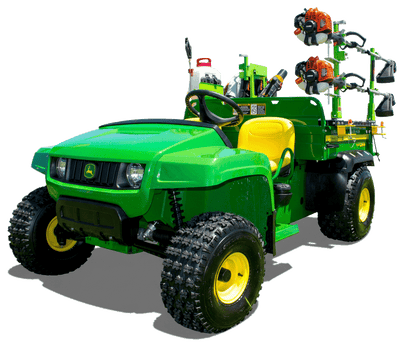 John Deere Gator UTV Bed Rail System | Green Touch Industries (RBP204) - TrailerRacks.com