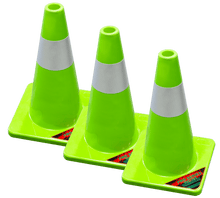 Load image into Gallery viewer, 18-inch Safety Cones (3 Pack) | Pro Series | SC018 - TrailerRacks.com
