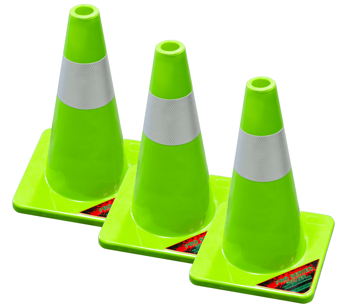 18inch Safety Cones (3 Pack) Pro Series SC018