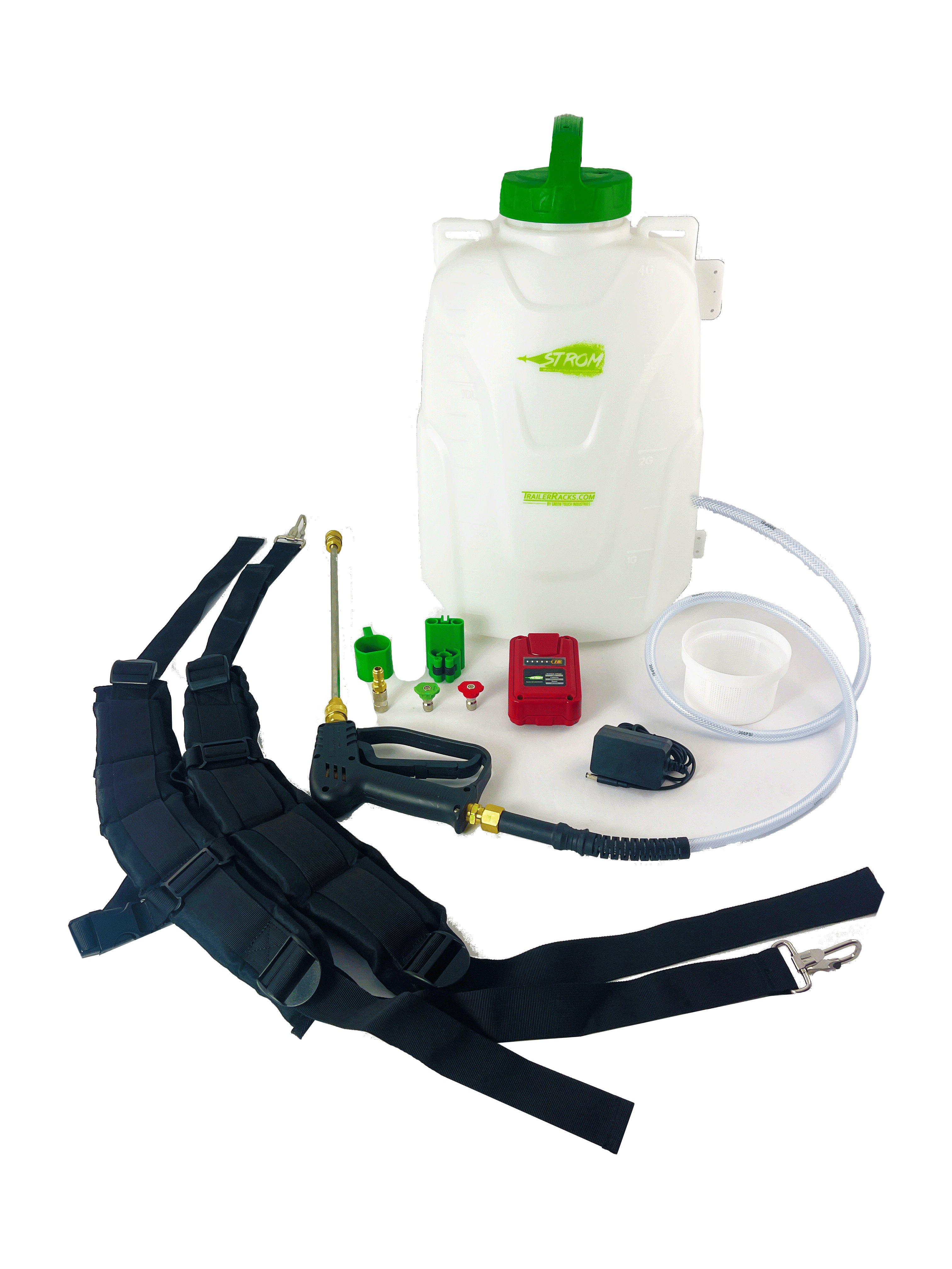  Green Touch Industries Strom - Pulverizador eléctrico de  mochila de 18 voltios : Patio, Césped y Jardín