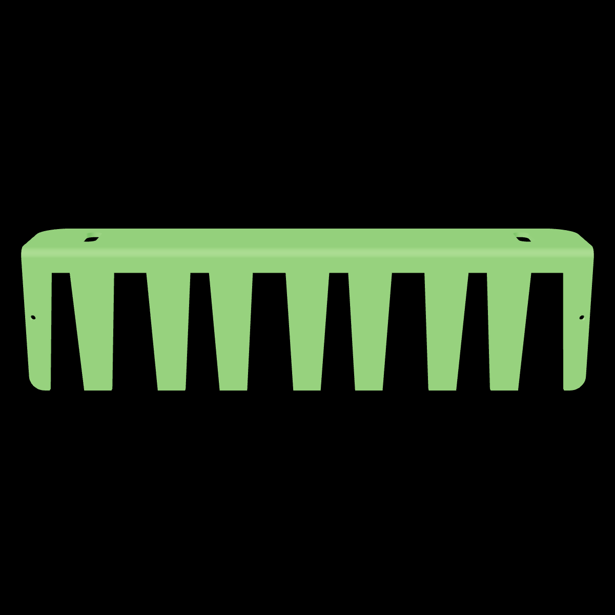 Soporte de pared compacto para cañas de pescar, serie Piranha
