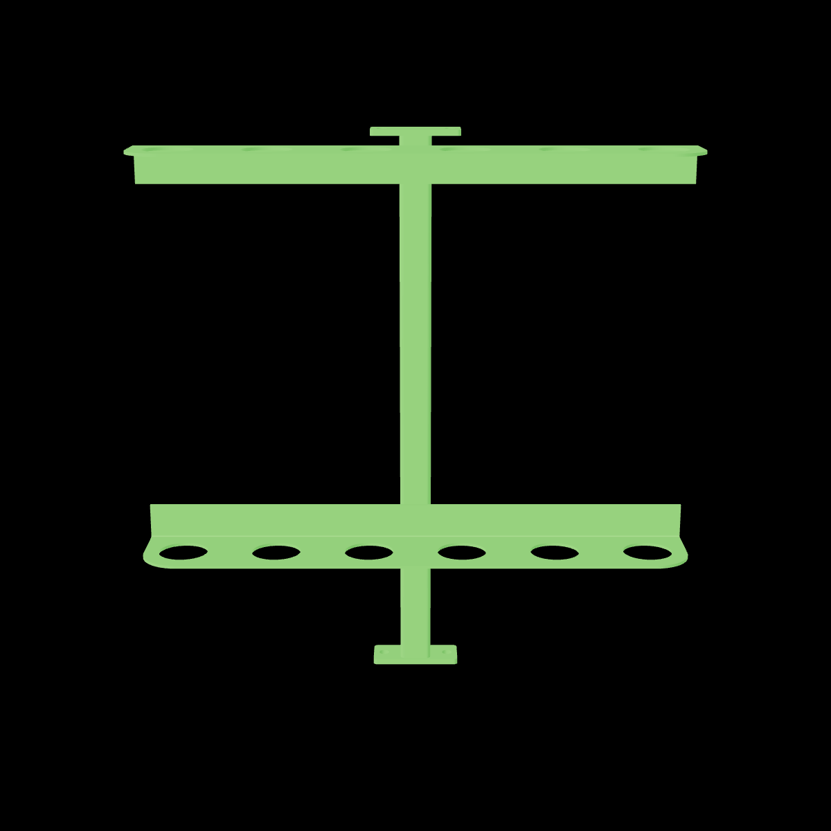 Classic Series Hand Tool Rack for Open Landscape Trailers